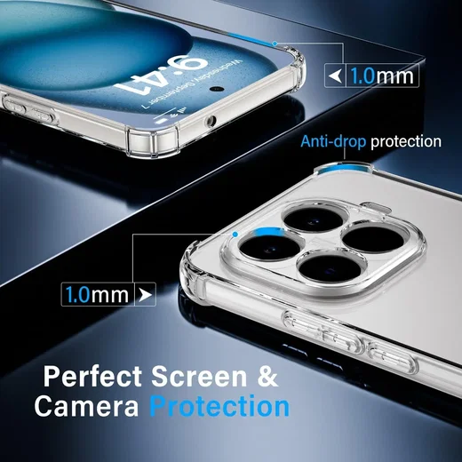 Oppo A6 Pro Hoesje Schokbestendig en Dun TPU Back Cover Transparant afbeelding 4