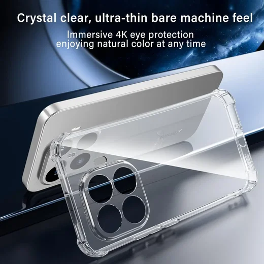 Oppo A6 Pro Hoesje Schokbestendig en Dun TPU Back Cover Transparant afbeelding 9
