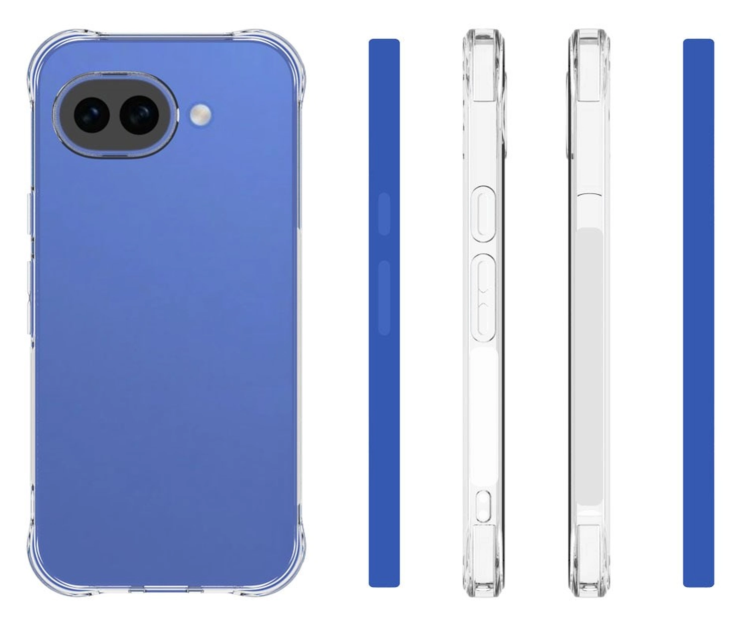 Google Pixel 10a Hoesje Schokbestendig en Dun TPU Back Cover Transparant afbeelding 6