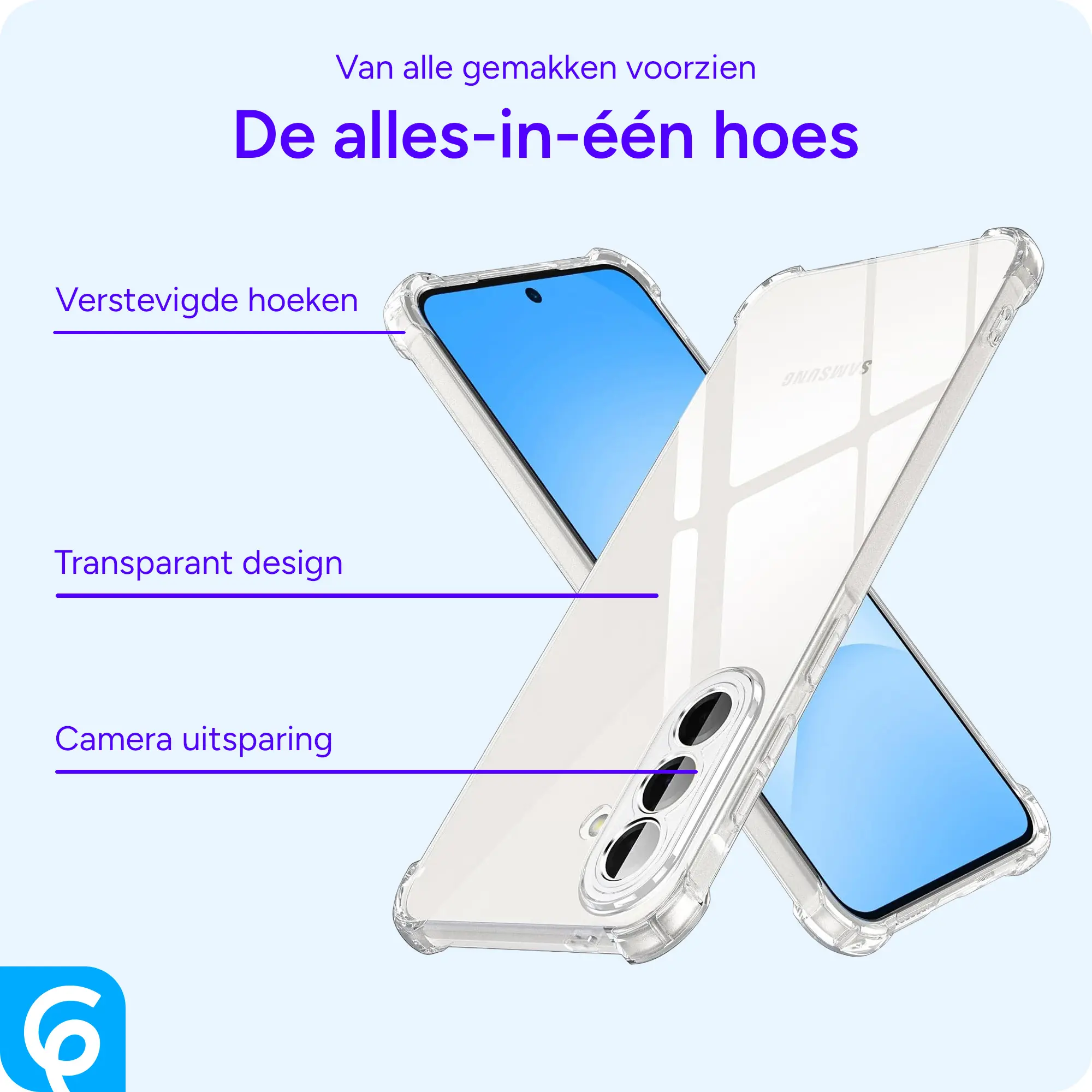 Samsung Galaxy A57 Hoesje Schokbestendig en Dun TPU Back Cover Transparant afbeelding 4