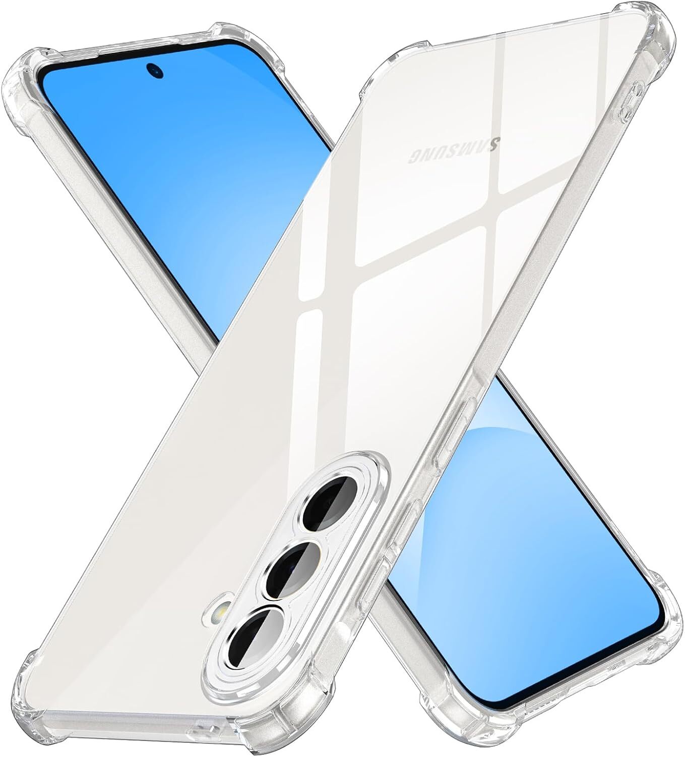 Samsung Galaxy A57 Hoesje Schokbestendig en Dun TPU Back Cover Transparant afbeelding 1