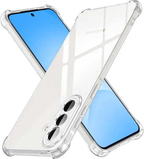 Samsung Galaxy A57 Hoesje Schokbestendig en Dun TPU Back Cover Transparant afbeelding 1