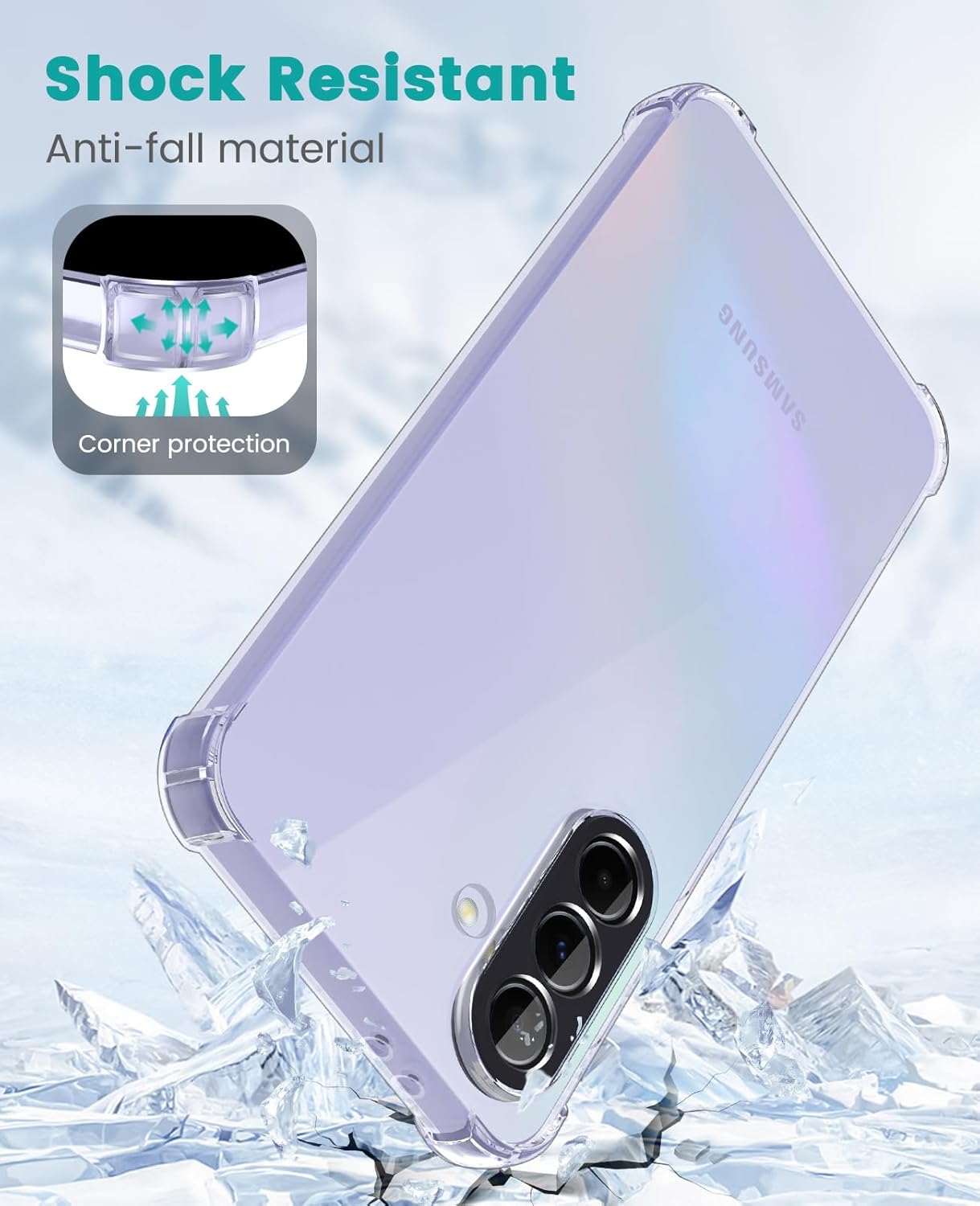 Samsung Galaxy A37 Hoesje Schokbestendig en Dun TPU Back Cover Transparant afbeelding 8