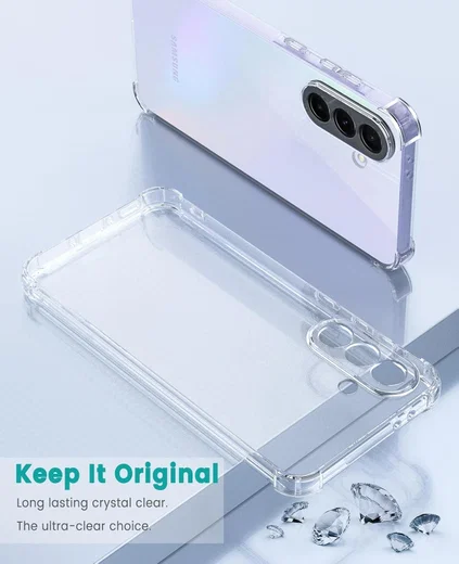 Samsung Galaxy A37 Hoesje Schokbestendig en Dun TPU Back Cover Transparant afbeelding 4
