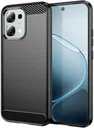 Oppo A6 Pro Hoesje Geborsteld TPU Flexibele Back Cover Zwart