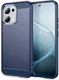 Oppo A6 Pro Hoesje Geborsteld TPU Flexibele Back Cover Blauw