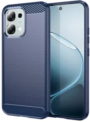 Oppo A6 Pro Hoesje Geborsteld TPU Flexibele Back Cover Blauw afbeelding