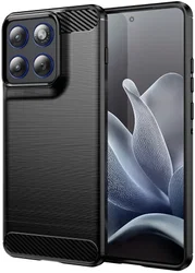 Motorola Edge 70 Hoesje Geborsteld TPU Flexibele Back Cover Zwart afbeelding