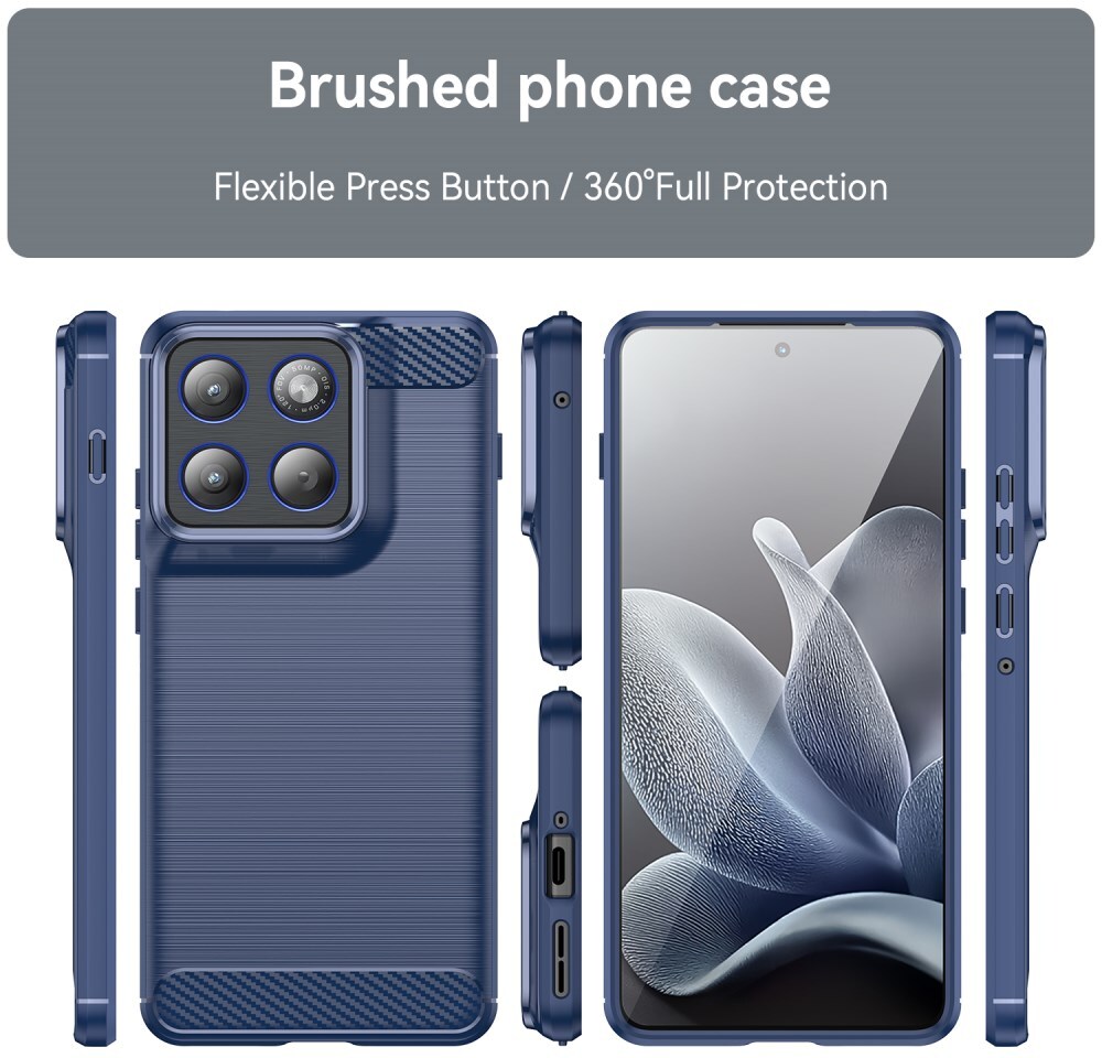 Motorola Edge 70 Hoesje Geborsteld TPU Flexibele Back Cover Blauw afbeelding 8