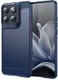 Motorola Edge 70 Hoesje Geborsteld TPU Flexibele Back Cover Blauw