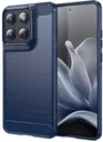 Motorola Edge 70 Hoesje Geborsteld TPU Flexibele Back Cover Blauw