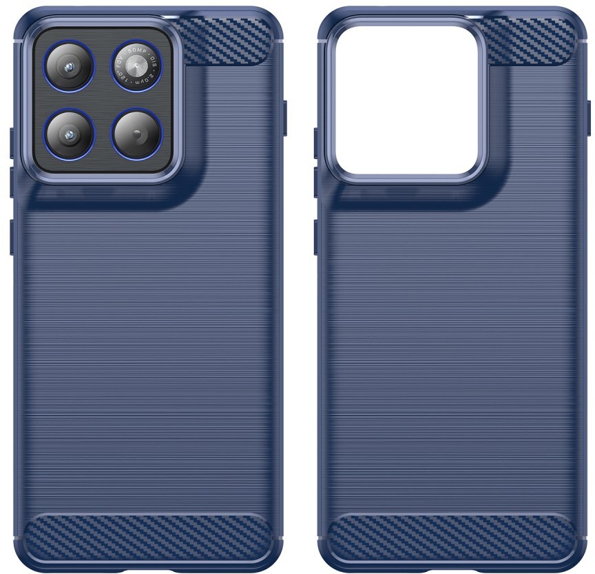 Motorola Edge 70 Hoesje Geborsteld TPU Flexibele Back Cover Blauw afbeelding 6