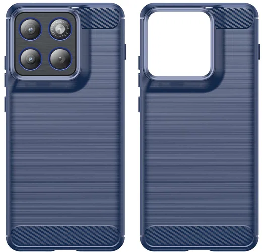 Motorola Edge 70 Hoesje Geborsteld TPU Flexibele Back Cover Blauw afbeelding 6