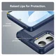 Motorola Moto G06 (Power) Hoesje Geborsteld TPU Flexibele Back Cover Blauw afbeelding 6