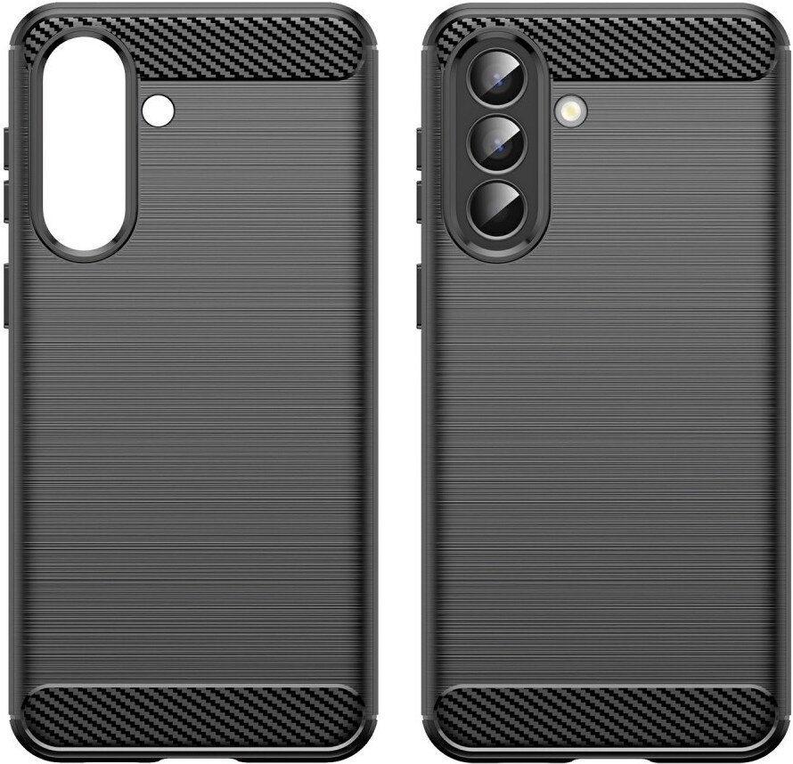 Samsung Galaxy A57 Hoesje Geborsteld TPU Flexibele Back Cover Zwart afbeelding 6
