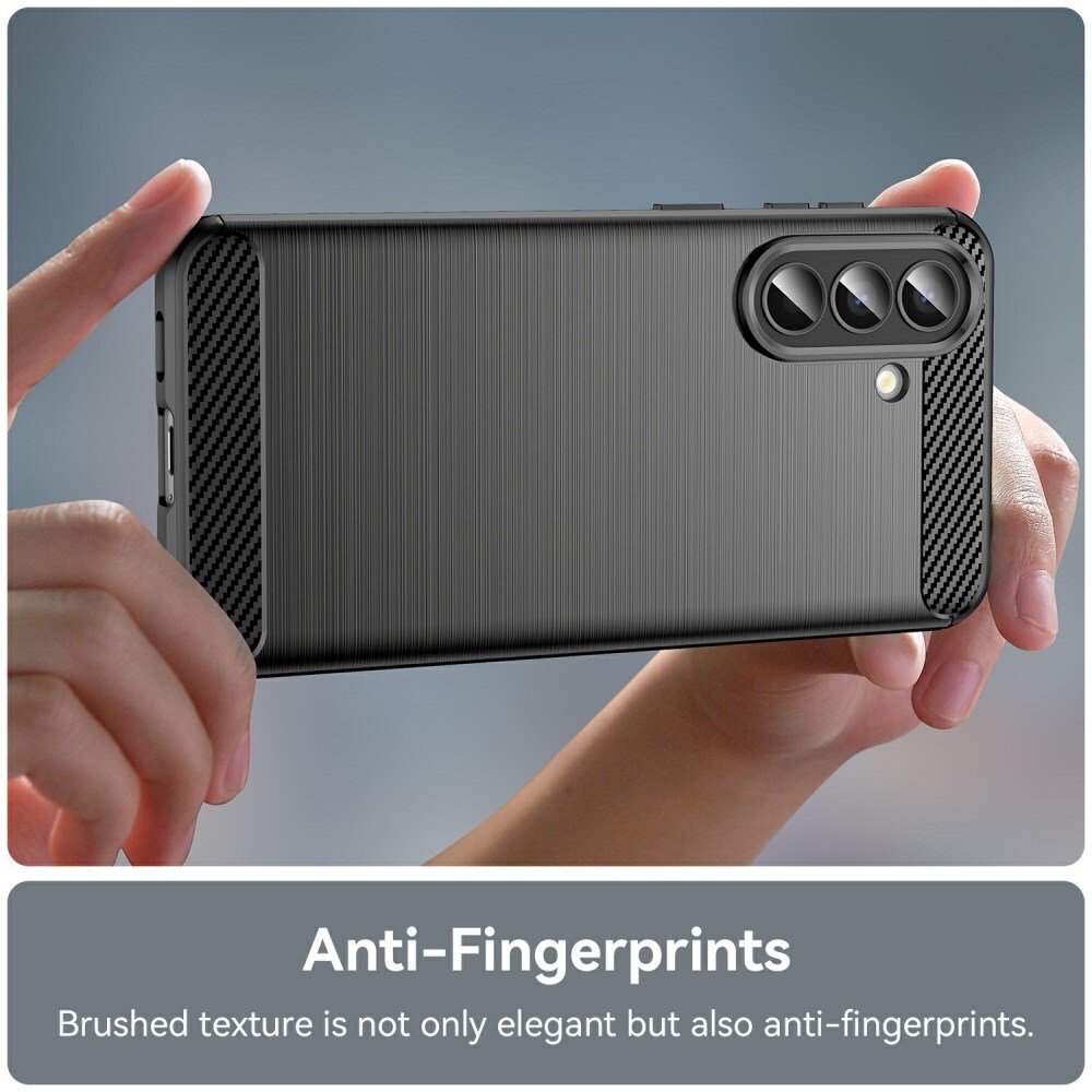 Samsung Galaxy A57 Hoesje Geborsteld TPU Flexibele Back Cover Zwart afbeelding 7