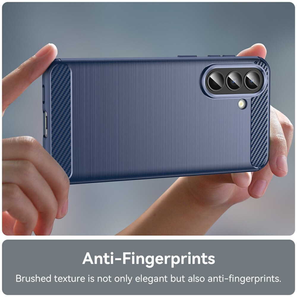 Samsung Galaxy A57 Hoesje Geborsteld TPU Flexibele Back Cover Blauw afbeelding 6