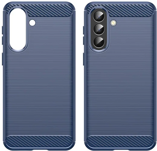 Samsung Galaxy A57 Hoesje Geborsteld TPU Flexibele Back Cover Blauw afbeelding 7