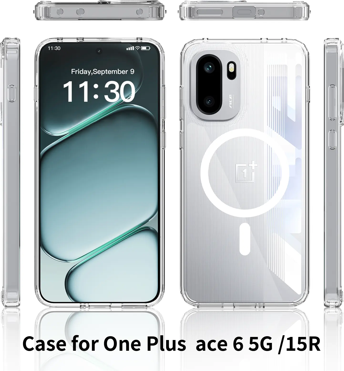OnePlus 15R Hoesje Hard Back Cover met MagSafe Transparant afbeelding 10