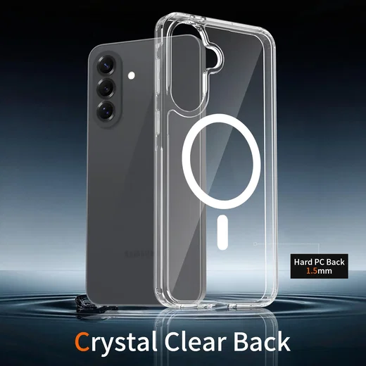 Samsung Galaxy A37 Hoesje Hard Back Cover met MagSafe Transparant afbeelding 4