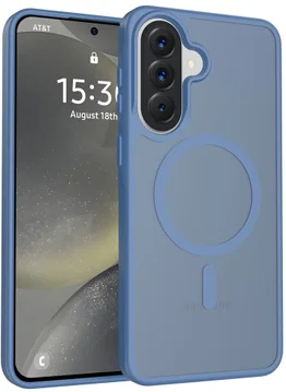 Samsung Galaxy A57 Hoesje met MagSafe Back Cover Matte Blauw