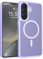 Samsung Galaxy A57 Hoesje met MagSafe Back Cover Matte Paars afbeelding