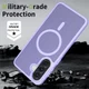 Samsung Galaxy A57 Hoesje met MagSafe Back Cover Matte Paars afbeelding 2