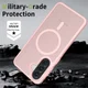 Samsung Galaxy A57 Hoesje met MagSafe Back Cover Matte Roze afbeelding 2