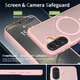 Samsung Galaxy A57 Hoesje met MagSafe Back Cover Matte Roze afbeelding 6