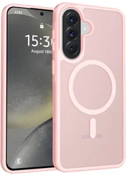 Samsung Galaxy A57 Hoesje met MagSafe Back Cover Matte Roze afbeelding