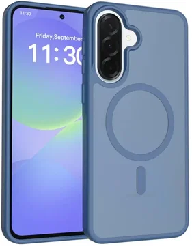 Samsung Galaxy A37 Hoesje met MagSafe Back Cover Matte Blauw