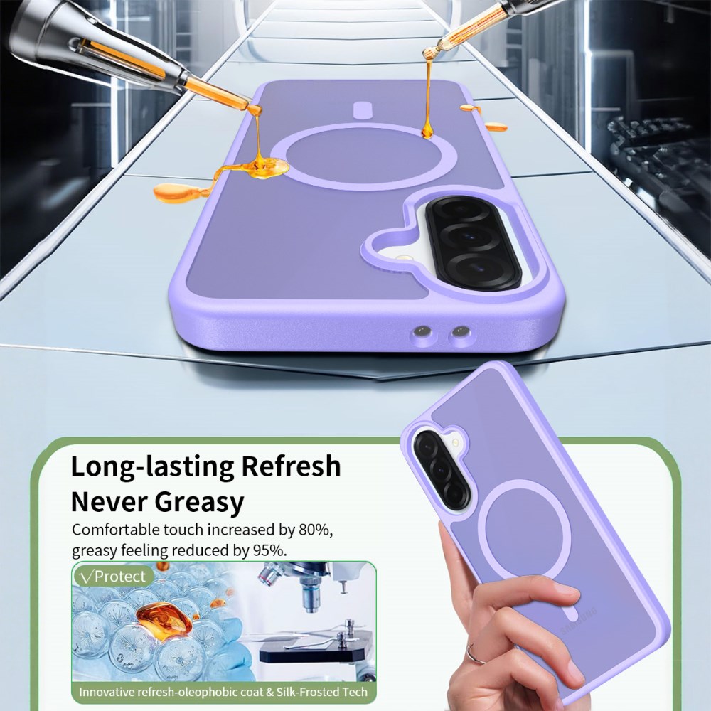Samsung Galaxy A37 Hoesje met MagSafe Back Cover Matte Paars afbeelding 9
