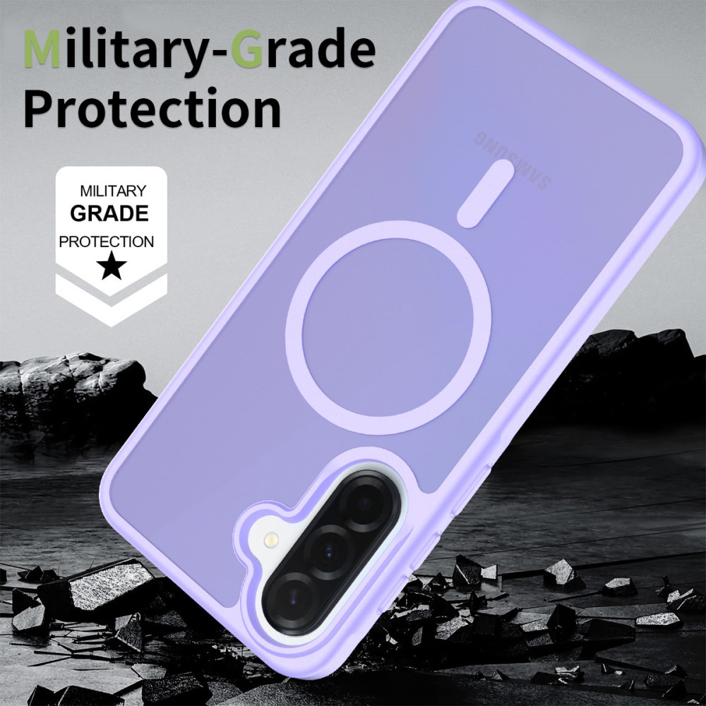 Samsung Galaxy A37 Hoesje met MagSafe Back Cover Matte Paars afbeelding 2