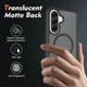 Samsung Galaxy A57 Hoesje Full Protect 360° Cover met MagSafe / Qi2 Zwart afbeelding 2