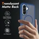 Samsung Galaxy A57 Hoesje Full Protect 360° Cover met MagSafe / Qi2 Blauw afbeelding 2