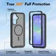 Samsung Galaxy A37 Hoesje Full Protect 360° Cover met MagSafe Zwart afbeelding 4