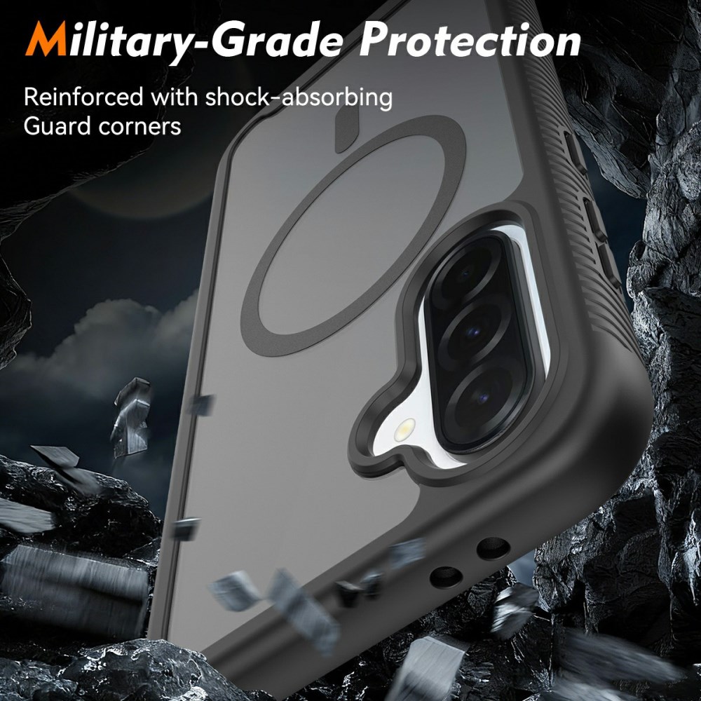 Samsung Galaxy A37 Hoesje Full Protect 360° Cover met MagSafe Zwart afbeelding 3