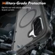 Samsung Galaxy A37 Hoesje Full Protect 360° Cover met MagSafe Zwart afbeelding 3