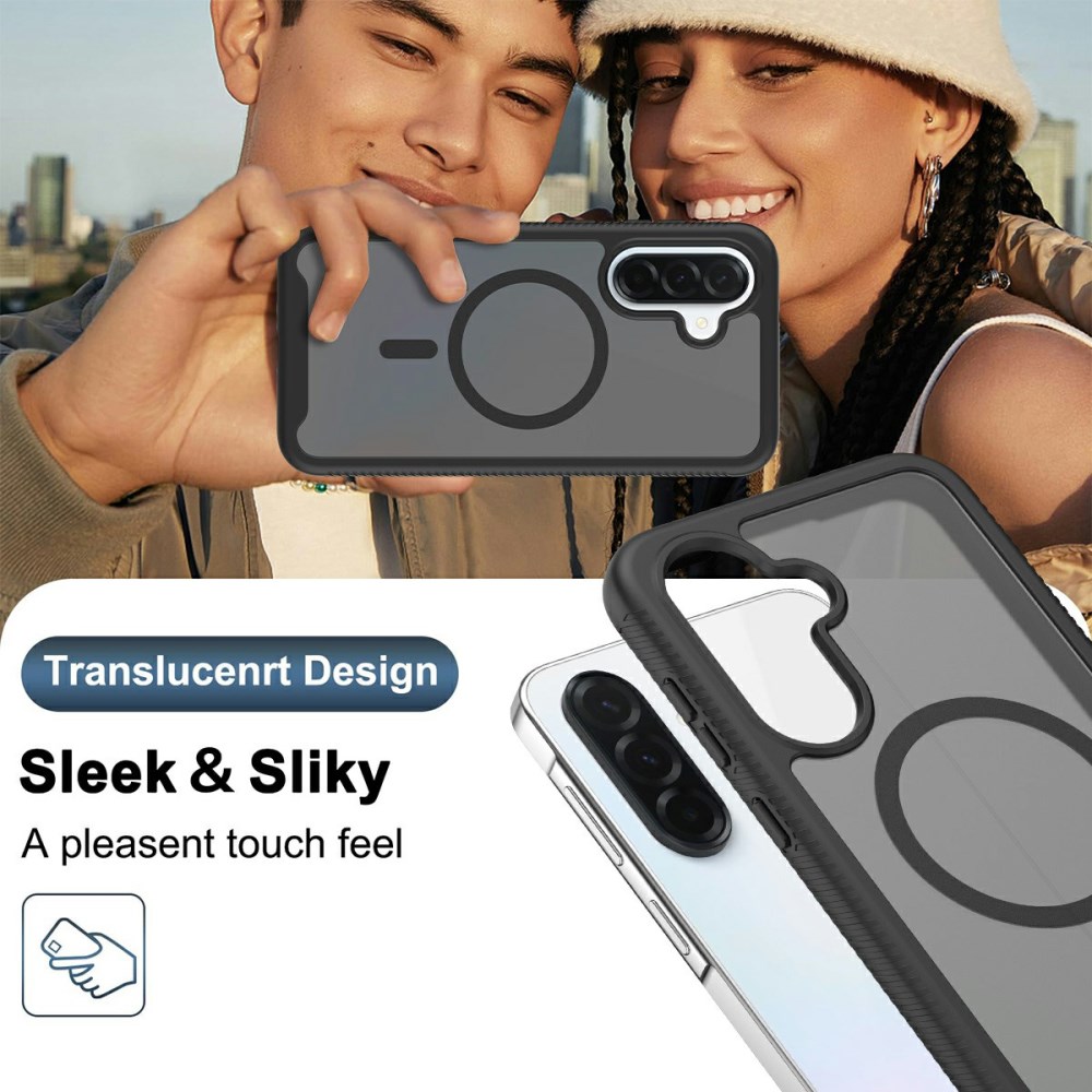 Samsung Galaxy A37 Hoesje Full Protect 360° Cover met MagSafe Zwart afbeelding 5