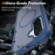 Samsung Galaxy A37 Hoesje Full Protect 360° Cover met MagSafe / Qi2 Blauw afbeelding 3