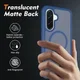 Samsung Galaxy A37 Hoesje Full Protect 360° Cover met MagSafe / Qi2 Blauw afbeelding 2