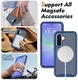 Samsung Galaxy A37 Hoesje Full Protect 360° Cover met MagSafe / Qi2 Blauw afbeelding 6