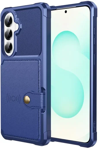 Samsung Galaxy A57 Hoesje 3-in-1 Pasjes Portemonnee Back Cover Blauw afbeelding 5