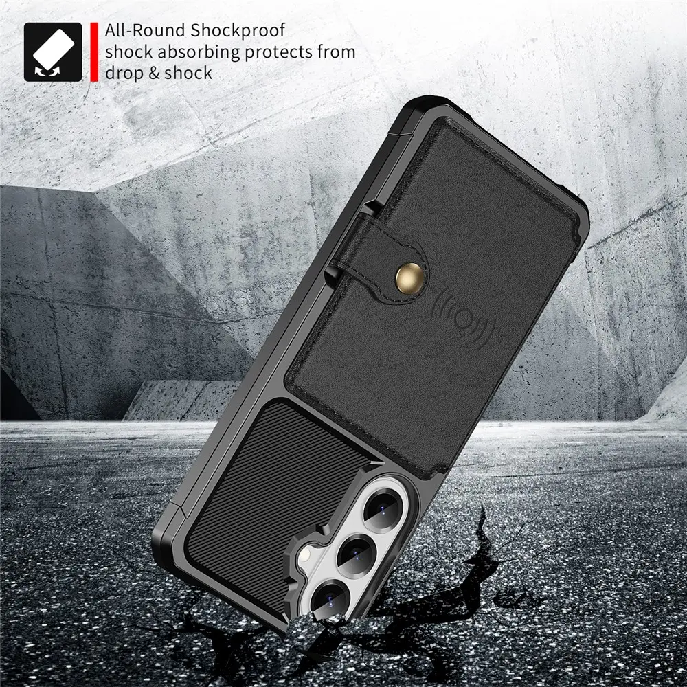 Samsung Galaxy A57 Hoesje 3-in-1 Pasjes Portemonnee Back Cover Rood afbeelding 5