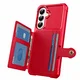 Samsung Galaxy A57 Hoesje 3-in-1 Pasjes Portemonnee Back Cover Rood afbeelding 3