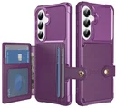 Samsung Galaxy A57 Hoesje 3-in-1 Pasjes Portemonnee Back Cover Paars