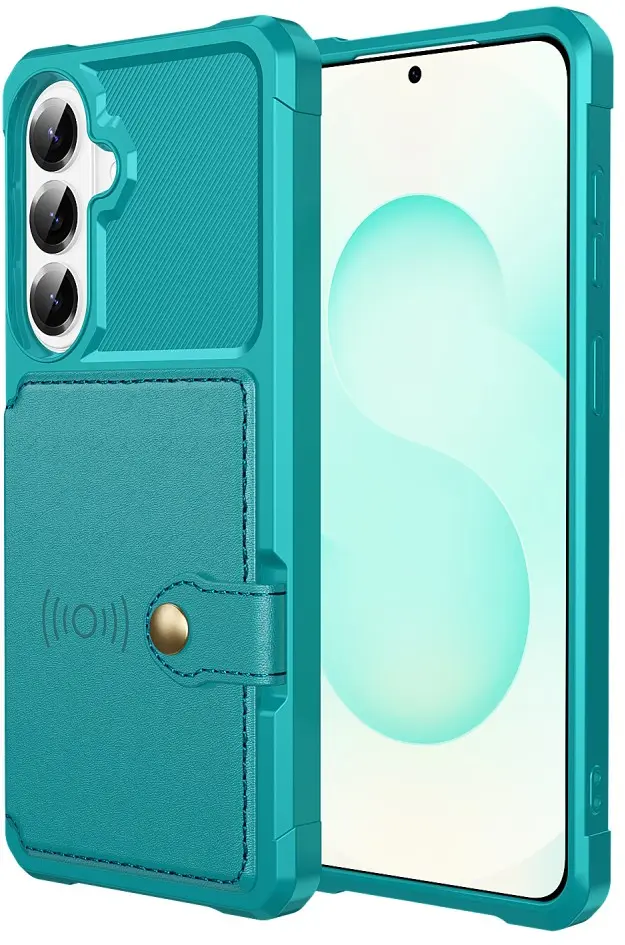 Samsung Galaxy A57 Hoesje 3-in-1 Pasjes Portemonnee Back Cover Groen afbeelding 6