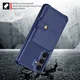 Samsung Galaxy A37 Hoesje 3-in-1 Pasjes Portemonnee Back Cover Blauw afbeelding 3