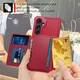 Samsung Galaxy A37 Hoesje 3-in-1 Pasjes Portemonnee Back Cover Rood afbeelding 4