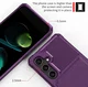 Samsung Galaxy A37 Hoesje 3-in-1 Pasjes Portemonnee Back Cover Paars afbeelding 6